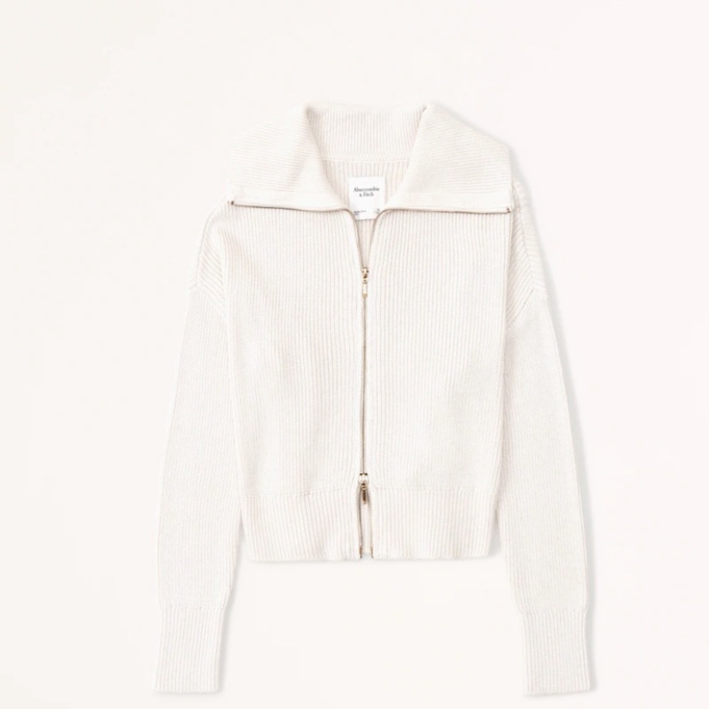 Abercrombie and Fitch double zip ribbed cardigan